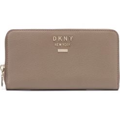 DKNY Whitney Portfel Brązowy. Pomarańczowe portfele damskie DKNY, bez wzorów, ze skóry. Za 628,95 zł.