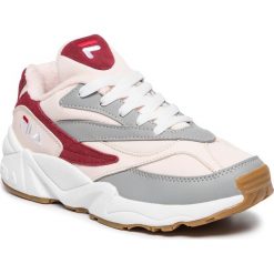 Sneakersy FILA - Venom Low Wmn Cr 1010552.6QW Monument. Różowe półbuty damskie Fila, na co dzień, bez wzorów, ze skóry, bez obcasa, bez zapięcia. W wyprzedaży za 299,00 zł.