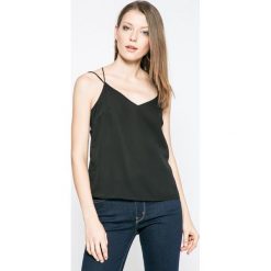 Vero Moda - Top. Czarne bluzki damskie marki Vero Moda, l, z poliesteru, casualowe, bez rękawów. W wyprzedaży za 29,90 zł.