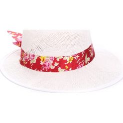 Biało-Różowy Kapelusz Seasonal. Różowe kapelusze damskie Born2be, z aplikacjami. Za 39,99 zł.