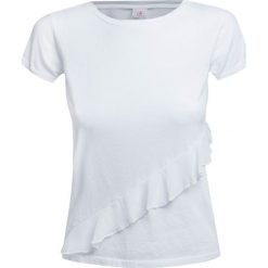 T-shirt DEHA DANCE. Białe bluzki dziewczęce Deha, bez wzorów, z bawełny, z okrągłym kołnierzem, bez rękawów, bez kaptura. W wyprzedaży za 147,00 zł.