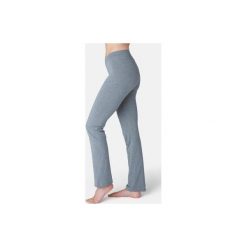 Legginsy Gym & Pilates FIT+ 500 damskie. Szare legginsy damskie DOMYOS, s, z elastanu. Za 54,99 zł.