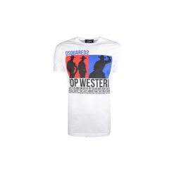 T-shirty z krótkim rękawem Dsquared -. Białe t-shirty męskie Dsquared, xl, bez wzorów, bez kołnierzyka, krótkie. Za 499,00 zł.
