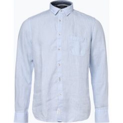 Marc O'Polo - Męska koszula lniana, niebieski. Niebieskie koszule męskie Marc O'Polo, xl, bez wzorów, eleganckie, polo, bez rękawów. Za 399,95 zł.