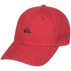Quiksilver Kšilt różowaty Papa Cap Brick Red AQYHA04195-RQN0. Różowe czapki męskie Quiksilver, bez wzorów, sportowe. W wyprzedaży za 91,00 zł.