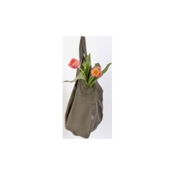 LINEN BAG - Oliwkowa. Szare shopper bag damskie marki Proudly designed, z wełny. Za 129,00 zł.