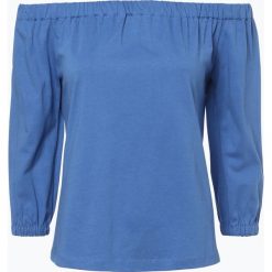 Tommy Hilfiger - Koszulka damska, niebieski. Niebieskie t-shirty damskie TOMMY HILFIGER, m, z dżerseju, z kołnierzem typu carmen. Za 199,95 zł.