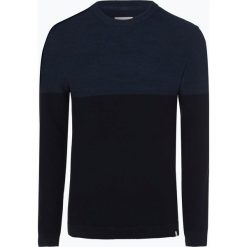 Minimum - Sweter męski – Pelle 2.0, niebieski. Niebieskie swetry klasyczne męskie marki Minimum, l, z podwójnym kołnierzykiem. Za 299,95 zł.
