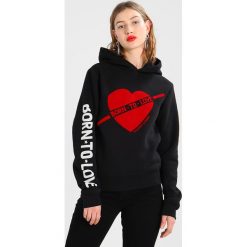 Bluzy rozpinane damskie: Scotch & Soda BORN TO LOVE OVERSIZED HOODY WITH ARTWORK Bluza z kapturem black
