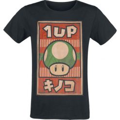 T-shirty męskie: Super Mario Propaganda 1-Up Mushroom T-Shirt czarny