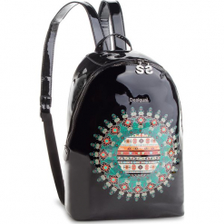 Plecak DESIGUAL - 18WAXO04 2000. Czarne plecaki damskie Desigual, ze skóry ekologicznej. Za 349,90 zł.