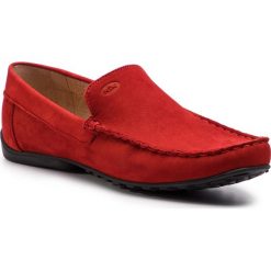 Mokasyny NIK - 03-0952-02-5-12-03 Czerwony. Czerwone mokasyny męskie Nik, ze skóry. Za 269,00 zł.