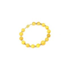 Colare Bursztyn Miodowy Krzem złoto. Żółte bransoletki damskie Brazi druse jewelry, z bursztynem, złote. Za 270,00 zł.