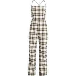Kombinezony damskie: Topshop CHECK BUSTIER Kombinezon yellow
