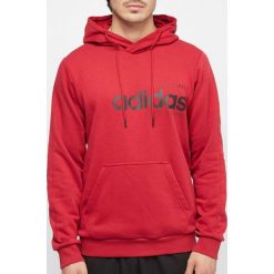 Bluza męska z kapturem adidas czerwone. Czerwone bluzy męskie Adidas, s, bez wzorów, z bawełny, z kapturem, bez rękawów, z kapturem. Za 199,90 zł.