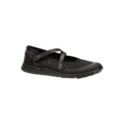 Baleriny do szybkiego marszu PW 160 Br'easy damskie czarne. Czarne baleriny damskie marki NEWFEEL, z gumy, sportowe. Za 89,99 zł.