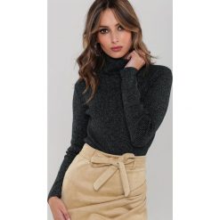 Czarny Golf Ralphie. Czarne swetry damskie Renee, s, z dzianiny, długie. Za 79,99 zł.