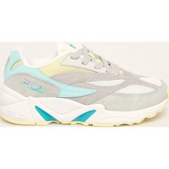 Fila - Buty V94M Low. Szare buty sportowe damskie Fila, bez wzorów, ze skóry, sportowe. W wyprzedaży za 329,90 zł.
