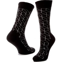 Skarpety Wysokie Męskie HAPPY SOCKS - OP01-909 Czarny. Czarne skarpetki męskie marki Happy Socks, z bawełny. Za 34,90 zł.