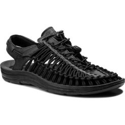 Sandały KEEN - Uneek Leather 1017060 Black/Raven. Czarne sandały męskie skórzane Keen. Za 449,90 zł.