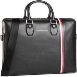 Torba na laptopa TOMMY HILFIGER - Fine Leather Slim Comp Bag AM0AM06253 BLK. Niebieskie torby męskie skórzane TOMMY HILFIGER, bez wzorów, ze skóry. Za 1199,00 zł.