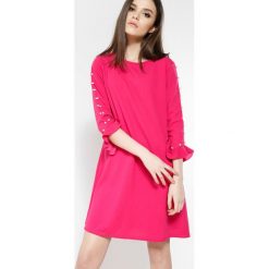 Fuksjowa Sukienka Womans Needs. Szare sukienki mini marki other, na jesień, l. Za 59,99 zł.