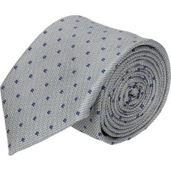 Krawaty męskie: krawat platinum szary classic 208