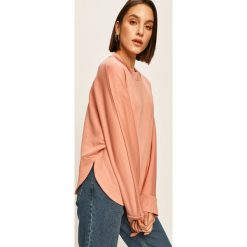 Answear - Bluza. Różowe bluzy damskie ANSWEAR, s, bez wzorów, z bawełny, bez rękawów, bez kaptura. W wyprzedaży za 99,90 zł.
