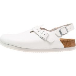 Birkenstock TOKIO Kapcie white. Białe kapcie męskie marki Birkenstock, z materiału. W wyprzedaży za 383,20 zł.