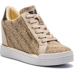Sneakersy GUESS - Flowurs2 FL5FW2 FAL12 BROWN. Pomarańczowe półbuty damskie Guess, z materiału. Za 549,00 zł.