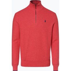 Polo Ralph Lauren - Sweter męski, pomarańczowy. Pomarańczowe swetry męskie marki Polo Ralph Lauren, s, bez wzorów, polo, bez kaptura. Za 699,95 zł.