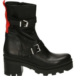 Botki - TX22 BUF NERO. Czarne botki damskie skórzane Venezia. Za 559,00 zł.
