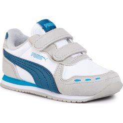 Sneakersy PUMA - Cabana Racer Sl V Ps 360732 85 Gray Violet/Dresden Blue. Białe trampki chłopięce Puma, bez wzorów, ze skóry ekologicznej, na rzepy. Za 169,99 zł.