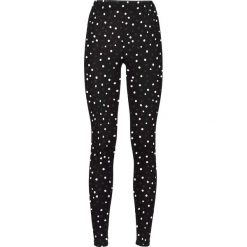 Legginsy we wzory: Legginsy bonprix czarno-biel wełny w kropki