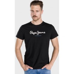 Pepe Jeans Eggo Koszulka Czarny. Czarne podkoszulki męskie Pepe Jeans, xl, z nadrukiem, z bawełny, z krótkim rękawem. Za 145,95 zł.