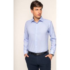 Koszula Eton 100000000. Niebieskie koszule męskie Eton, m, bez wzorów, z bawełny, biznesowe, bez kołnierzyka, bez rękawów. W wyprzedaży za 369,00 zł.