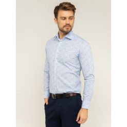 Koszula Eton 100000332. Niebieskie koszule męskie Eton, m, bez wzorów, z bawełny, biznesowe, bez kołnierzyka, bez rękawów. W wyprzedaży za 539,00 zł.