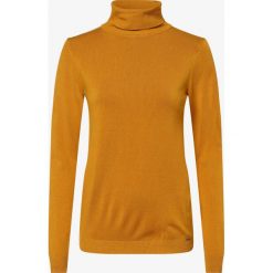 More & More - Sweter damski, żółty. Żółte swetry damskie More & More, bez wzorów, eleganckie, bez rękawów, bez kaptura. Za 159,95 zł.