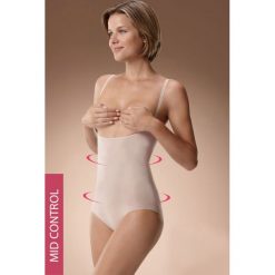 Body wyszczuplające 50419 - pod piersi. Body damskie wyszczuplające Plie. Za 134,99 zł.