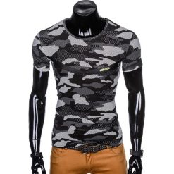 T-SHIRT MĘSKI Z NADRUKIEM MORO S949 - CZARNY. Czarne t-shirty męskie z nadrukiem marki Ombre Clothing, m, z bawełny. Za 35,00 zł.
