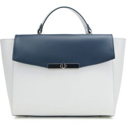 Torebka damska 88-4E-002-0N. Niebieskie kuferki damskie Wittchen, w paski, eleganckie, zdobione, bez dodatków. Za 849,00 zł.