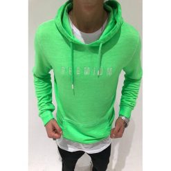 Bluza męska THOMAS GREEN. Zielone bluzy męskie IVET, m, z napisami, z kapturem, bez rękawów, z kapturem. W wyprzedaży za 59,00 zł.