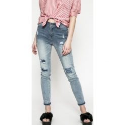 Morgan - Jeansy PMELI PANTALON. Niebieskie jeansy damskie rurki marki Morgan. W wyprzedaży za 199,90 zł.