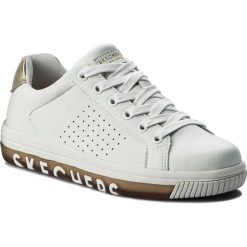 Sneakersy SKECHERS - Step On It 73630/WTGD White/Gold. Białe półbuty damskie Skechers, ze skóry ekologicznej. W wyprzedaży za 209,00 zł.