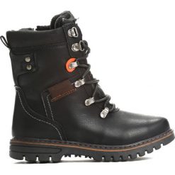 Buty zimowe chłopięce: Czarno-Brązowe Traperki Imagination