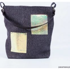 Torebka worek na ramię zero waste. Szare torebki klasyczne damskie Pakamera, bez wzorów, z tkaniny, na ramię, bez dodatków. Za 160,00 zł.