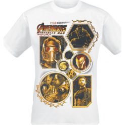 T-shirty męskie z nadrukiem: Avengers Infinity War – Golden Group T-Shirt biały