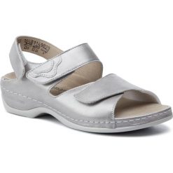 Sandały BERKEMANN - Rina 01040-114 Altsilber. Szare klapki damskie Berkemann, z nubiku. W wyprzedaży za 329,00 zł.