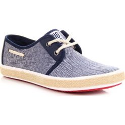 Tenisówki męskie: Espadryle męskie tenisówki granatowe Big Star AA174087