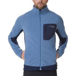 COLUMBIA polar męski M Titan Pass 2.0 II Flc Scout Blue Col M. Niebieskie bluzy męskie termoaktywne Columbia, m, bez wzorów, z polaru, bez kaptura, wspinaczkowe. Za 399,00 zł.